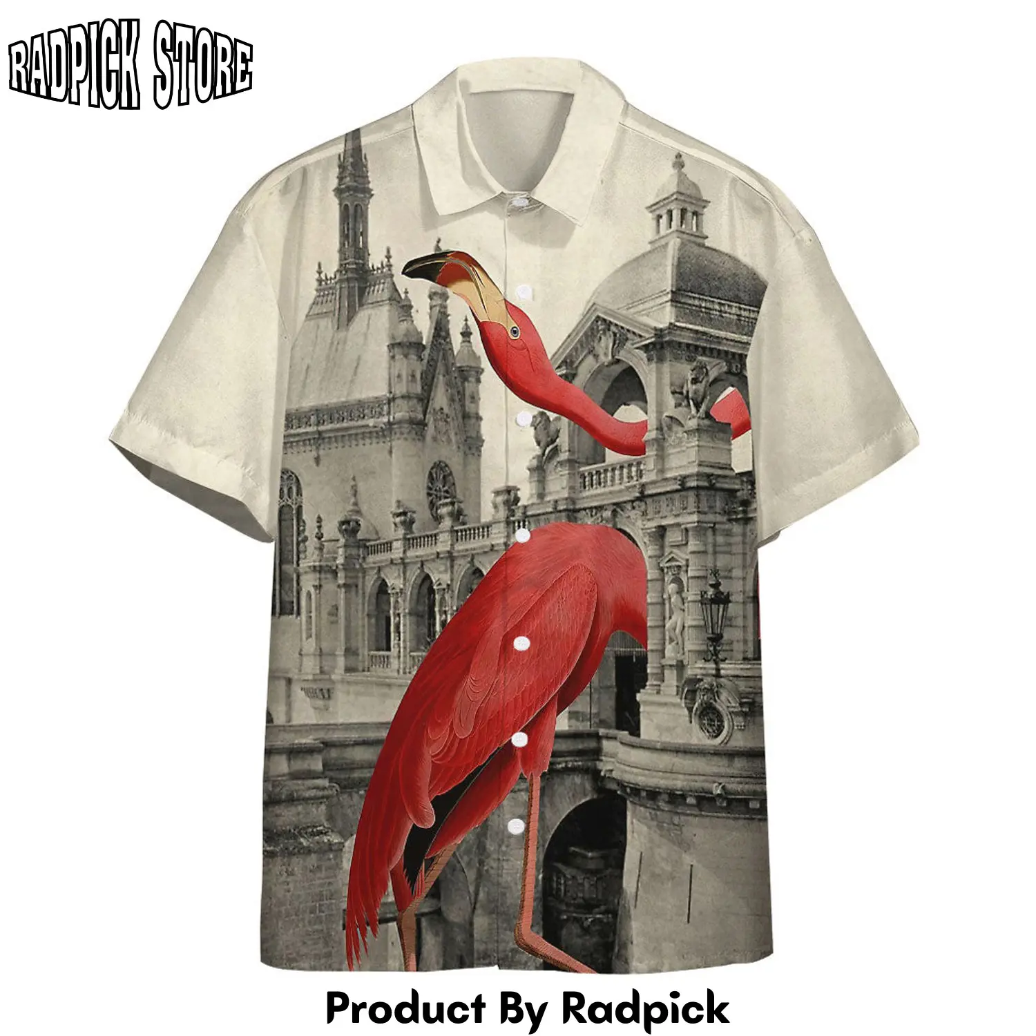 Radpick 3d flamingo vintage custom hawaii shirt rp292814